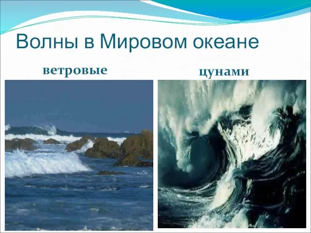 Волны в Мировом океане ветровые цунами