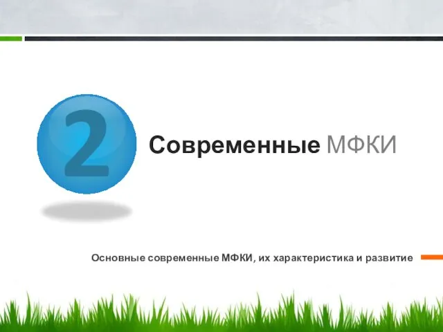 2 Современные МФКИ Основные современные МФКИ, их характеристика и развитие