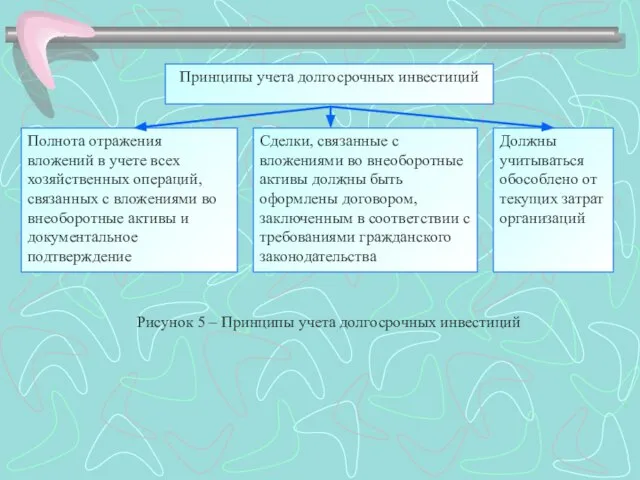 Принципы учета долгосрочных инвестиций Полнота отражения вложений в учете всех хозяйственных