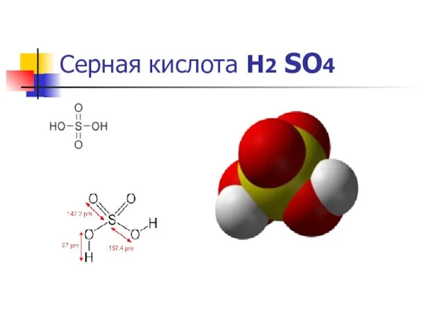 Серная кислота Н2 SO4