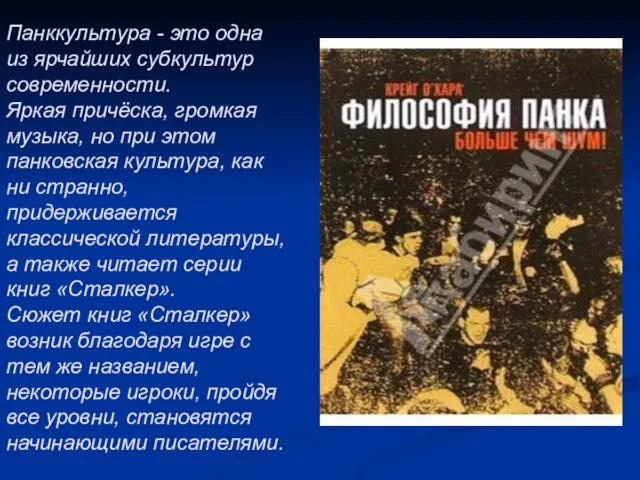 Панккультура - это одна из ярчайших субкультур современности. Яркая причёска, громкая