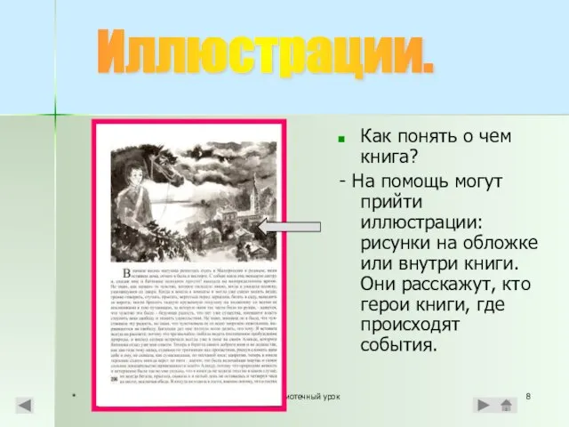 * Библиотечный урок Как понять о чем книга? - На помощь