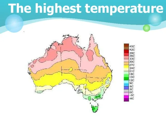 The highest temperature