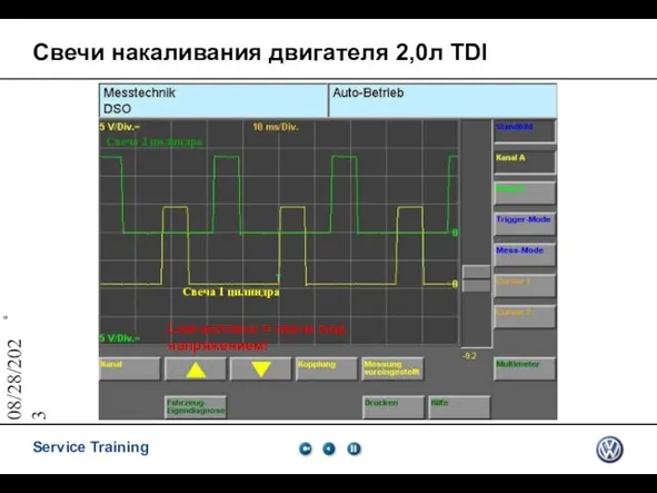 08/28/2023 Свечи накаливания двигателя 2,0л TDI Свеча 1 цилиндра Свеча 2