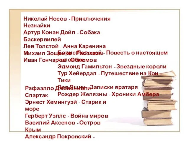 Николай Носов - Приключения Незнайки Артур Конан Дойл - Собака Баскервилей