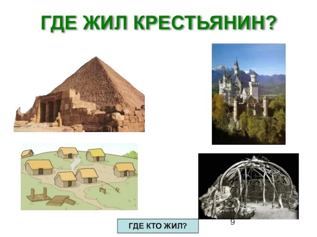 ГДЕ ЖИЛ КРЕСТЬЯНИН? ГДЕ КТО ЖИЛ?