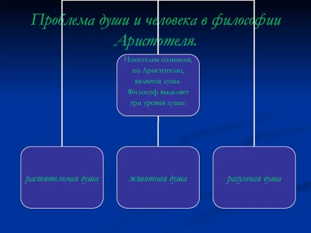 Проблема души и человека в философии Аристотеля.