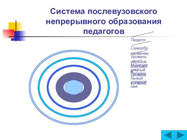 Система послевузовского непрерывного образования педагогов