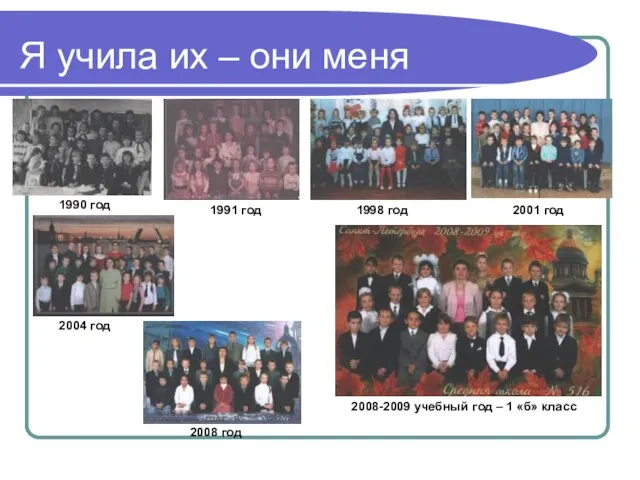 Я учила их – они меня 1990 год 1991 год 1998