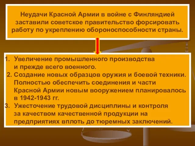 Неудачи Красной Армии в войне с Финляндией заставили советское правительство форсировать