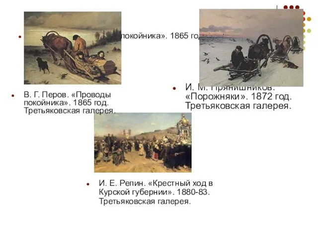 В. Г. Перов. «Проводы покойника». 1865 год. Третьяковская галерея. И. М.