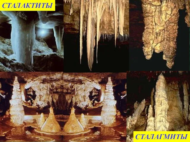 СТАЛАКТИТЫ СТАЛАГМИТЫ