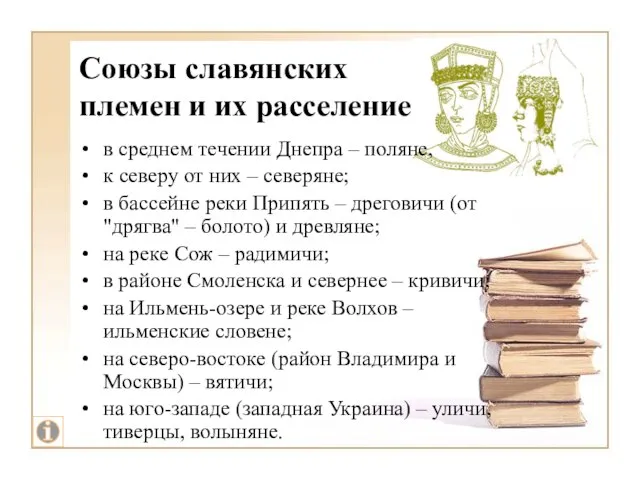 Союзы славянских племен и их расселение в среднем течении Днепра –