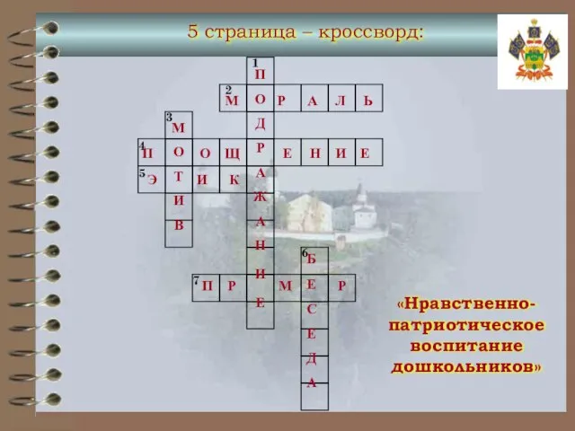 «Нравственно-патриотическое воспитание дошкольников» П О Д Р А Ж А Н