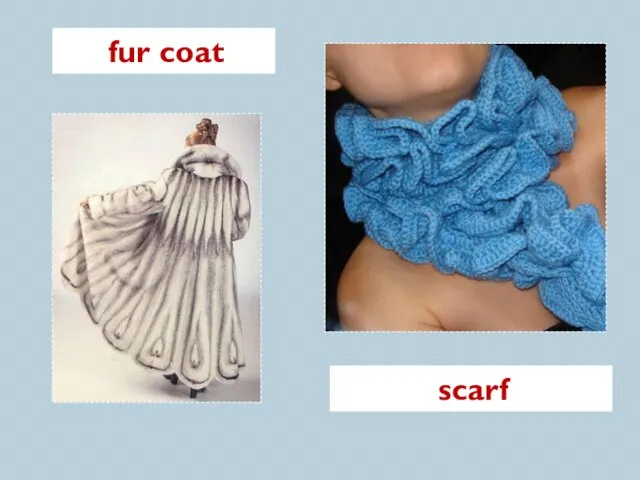 fur coat scarf