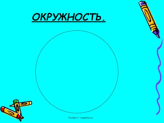 ОКРУЖНОСТЬ. Рисунок 1- окружность.