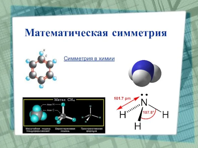 Математическая симметрия Симметрия в химии