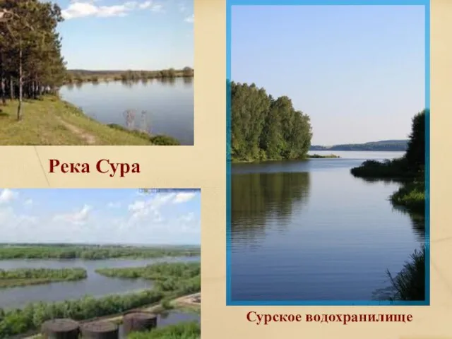 Река Сура Сурское водохранилище