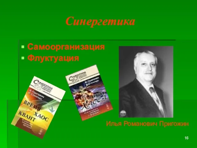 Синергетика Самоорганизация Флуктуация Илья Романович Пригожин