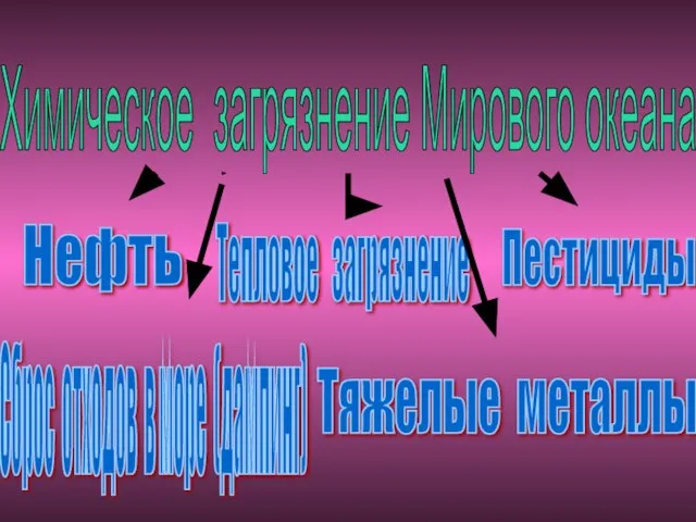 Химическое загрязнение Мирового океана