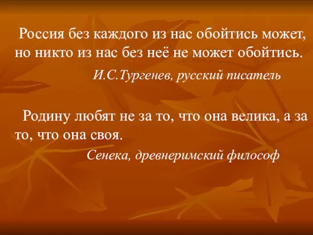 Россия без каждого из нас обойтись может, но никто из нас