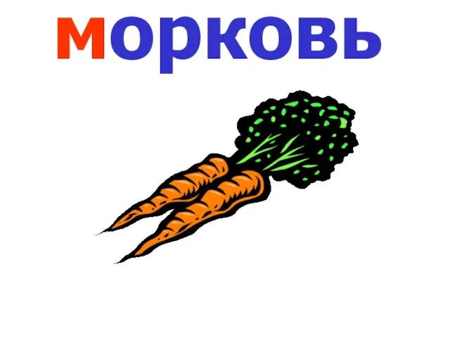 морковь