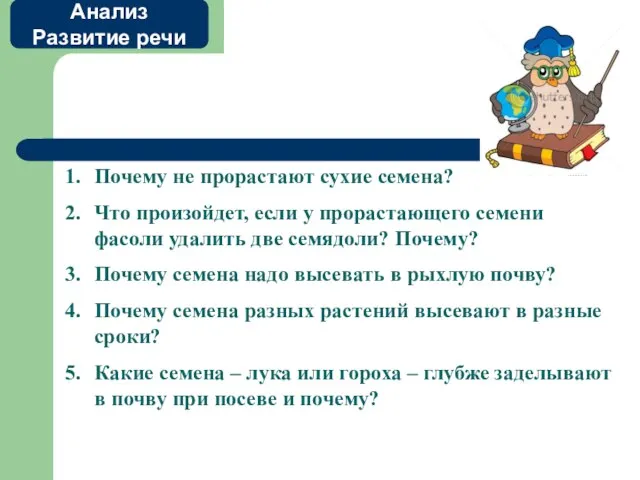 Почему не прорастают сухие семена? Что произойдет, если у прорастающего семени