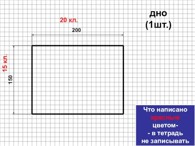 150 200 20 кл. 15 кл. дно (1шт.) Что написано красным