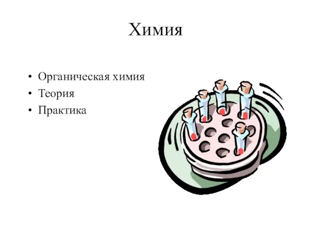 Химия Органическая химия Теория Практика