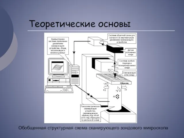 Теоретические основы Обобщенная структурная схема сканирующего зондового микроскопа