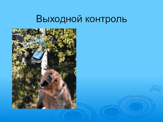 Выходной контроль