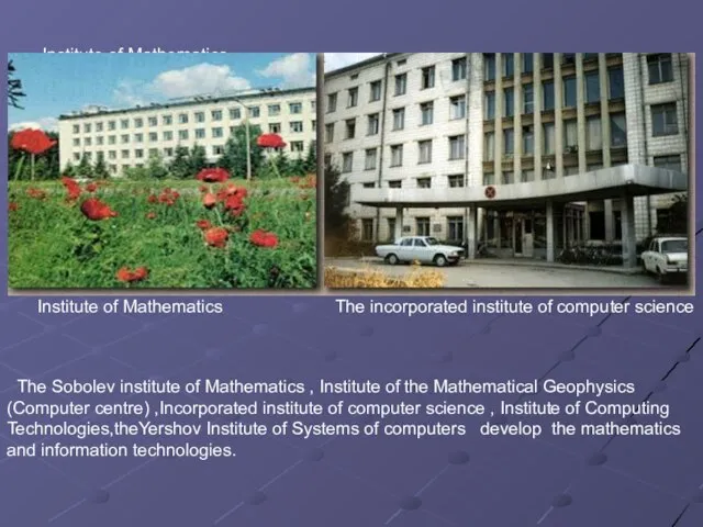 Institute of Mathematics Institute of Mathematics The incorporated institute of computer