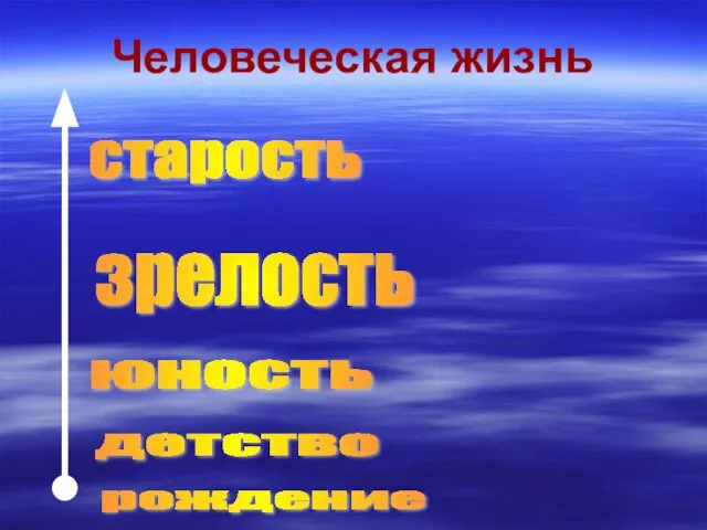 Человеческая жизнь рождение детство юность зрелость старость