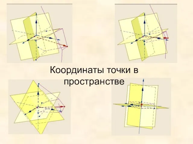 Координаты точки в пространстве