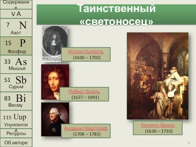 Таинственный «светоносец» Хеннинг Бранд (1630 – 1710) Иоганн Кункель (1630 –