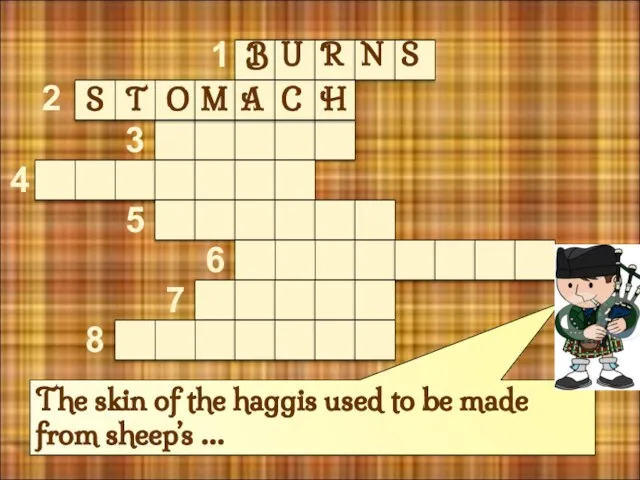 The skin of the haggis used to be made from sheep’s