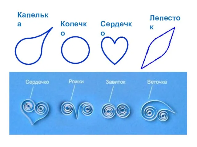 Капелька Колечко Сердечко Лепесток