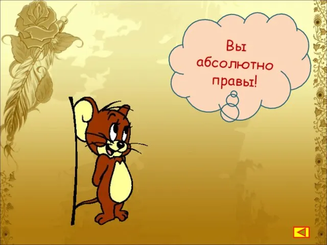 Вы абсолютно правы!