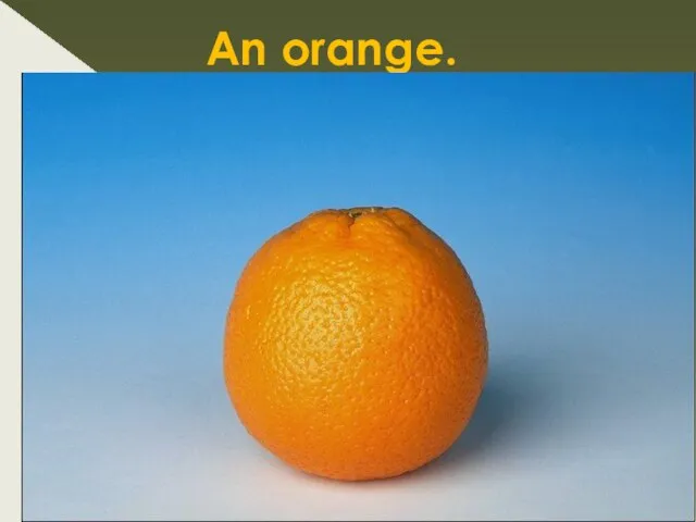 An orange.