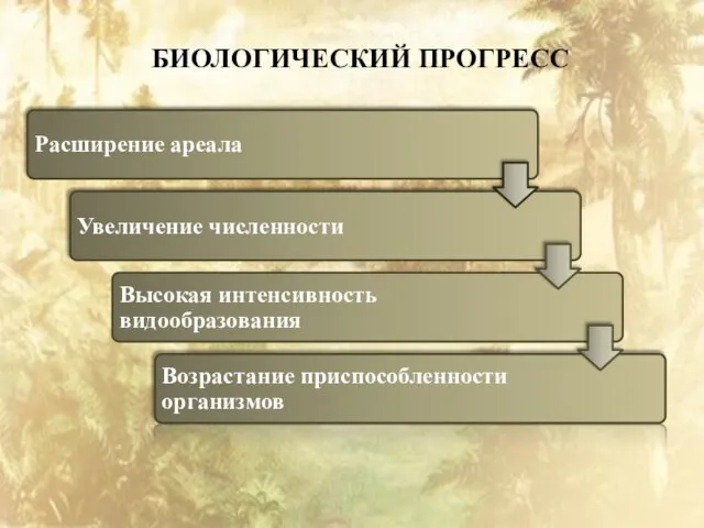 БИОЛОГИЧЕСКИЙ ПРОГРЕСС