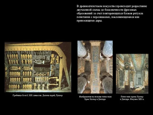 Гробница Сети I. XIX династия. Долина царей, Луксор Изображения на потолке