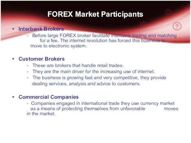 FOREX Market Participants Interbank Brokers - Before large FOREX broker facilitate