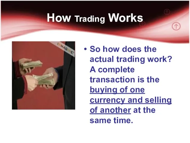 How Trading Works So how does the actual trading work? A