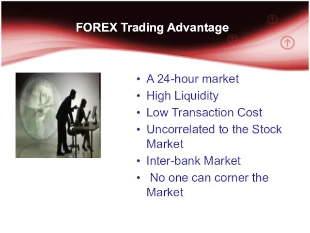 FOREX Trading Advantage A 24-hour market High Liquidity Low Transaction Cost