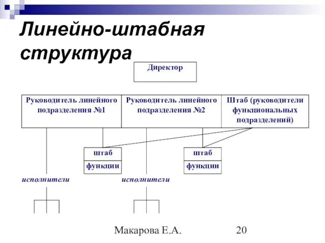 Макарова Е.А. Линейно-штабная структура