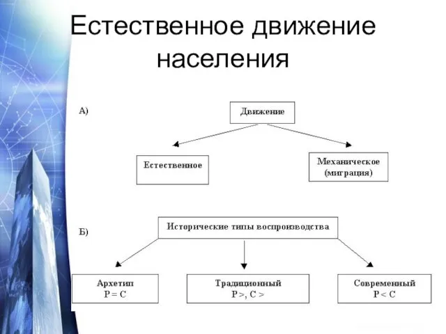 Естественное движение населения