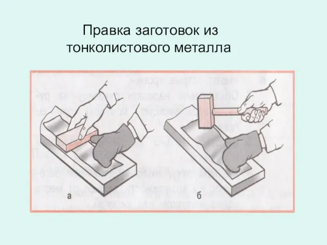 Правка заготовок из тонколистового металла