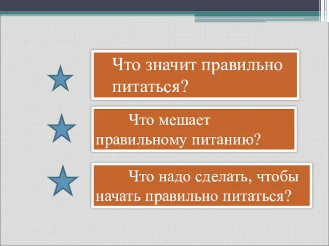 Что значит правильно питаться? Что мешает правильному питанию? Что надо сделать, чтобы начать правильно питаться?