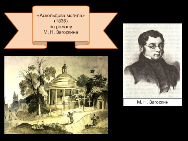 М. Н. Загоскин «Аскольдова могила» (1835) по роману М. Н. Загоскина