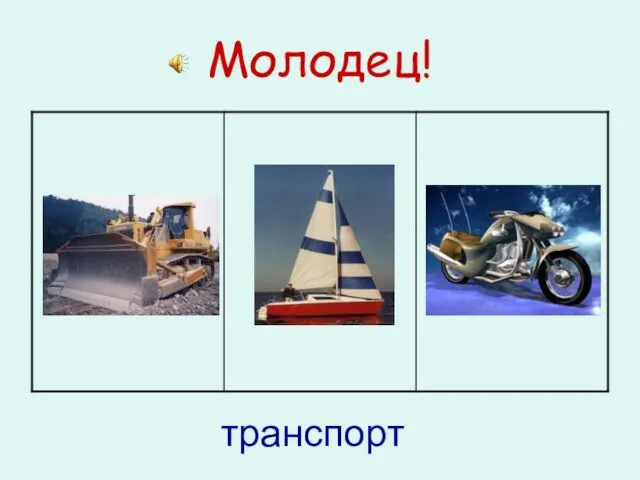 Молодец! транспорт